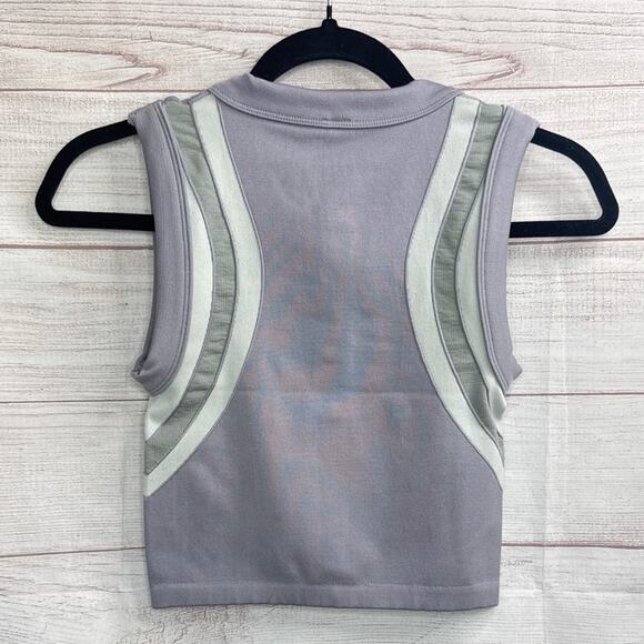 New Free People Movement Free Kick Crop Henley Muscle Tank Women's Size XS - Picture 7 of 8